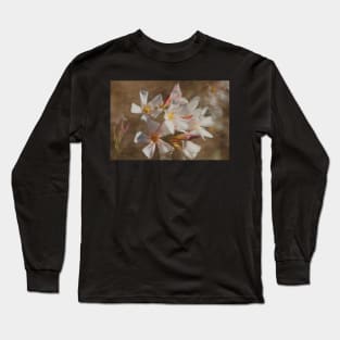 Soft Pink Blush Oleander Digital Art Long Sleeve T-Shirt